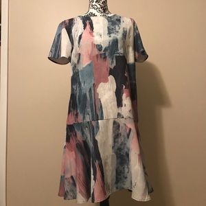 Colorful abstract dress OBO
